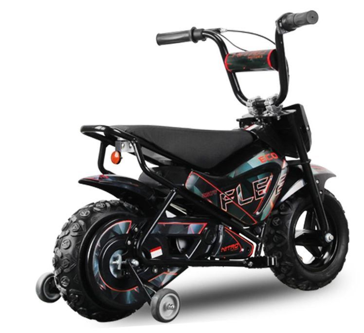 Moto électrique avec roues stabilisatrices kuyez 250W 24V Bleu - Photo n°5