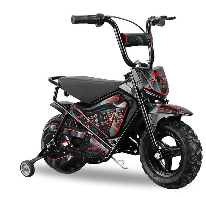 Moto électrique avec roues stabilisatrices Kuyez 250W 24V Noir - Photo n°1