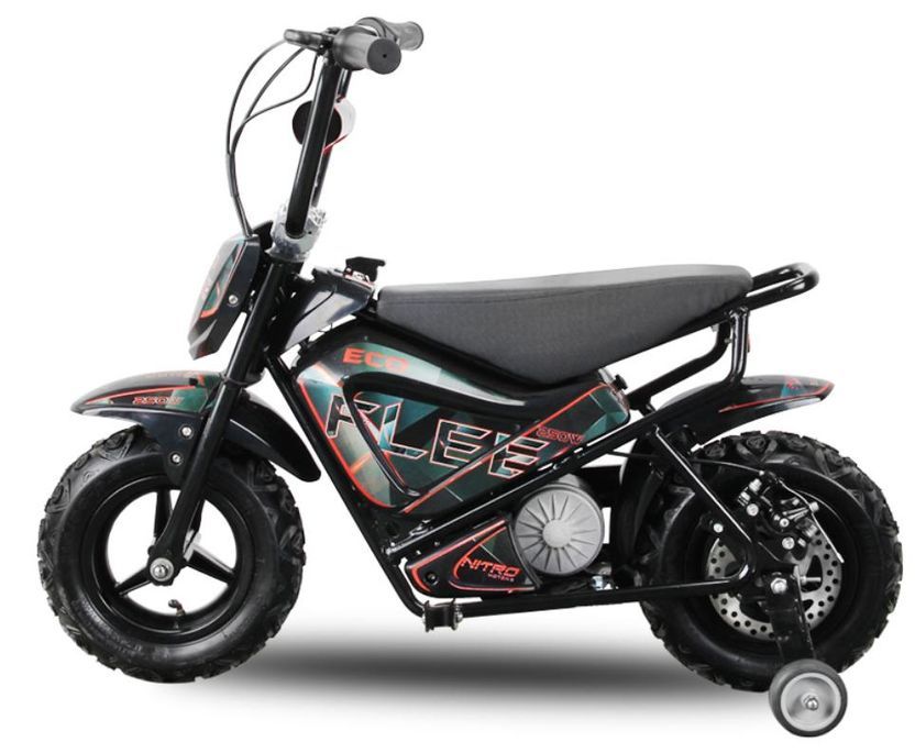 Moto électrique avec roues stabilisatrices Kuyez 250W 24V Noir - Photo n°4