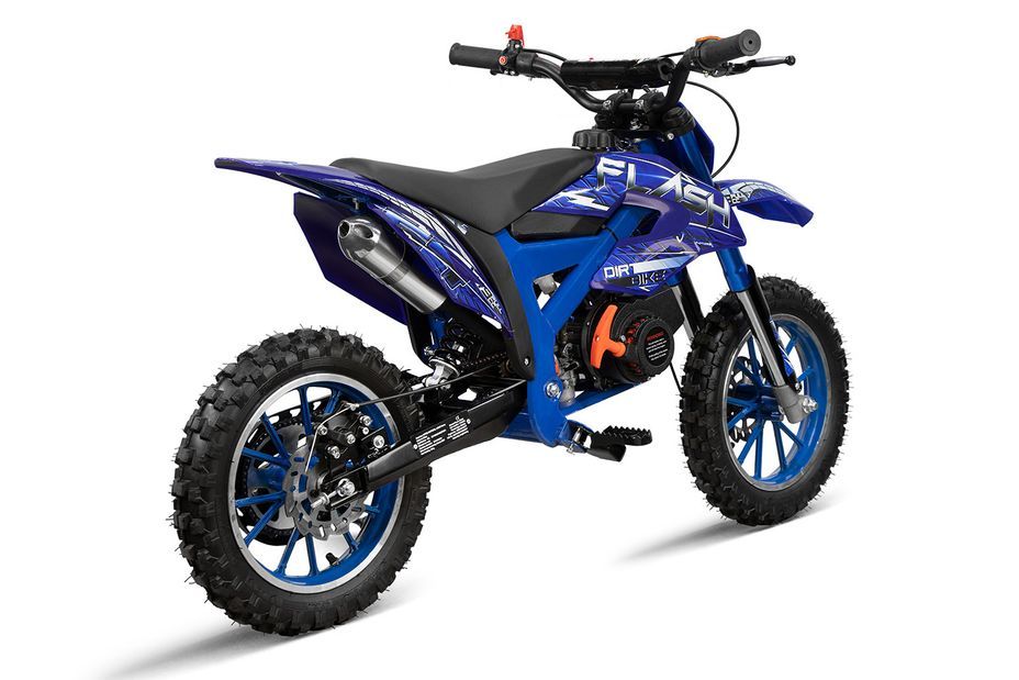 Moto enfant 49cc flash 10/10 bleu - 50 km/h - Photo n°3