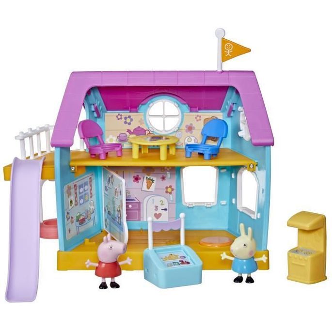 Peppa Pig Le club des amis de Peppa, jouet préscolaire, sons, 2 figurines, 7 accessoires, des 3 ans - Photo n°2