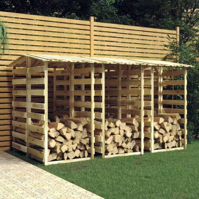 Pergolas avec toits 6 pcs 100x90x200 cm Bois de pin imprégné - Photo n°1