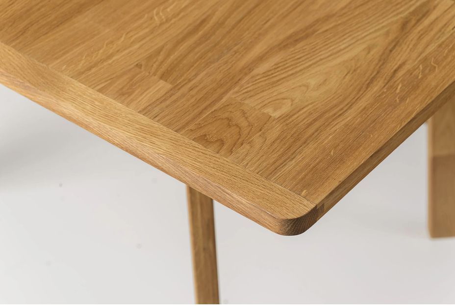 Petite table extensible en bois de chêne massif Larry 90/130 cm - Photo n°8