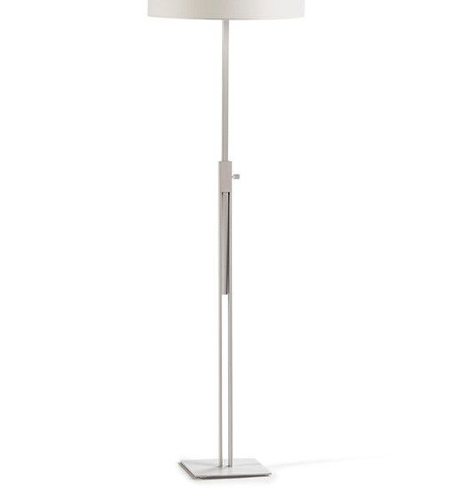 Pied de lampadaire réglable métal blanc Mila - Photo n°1
