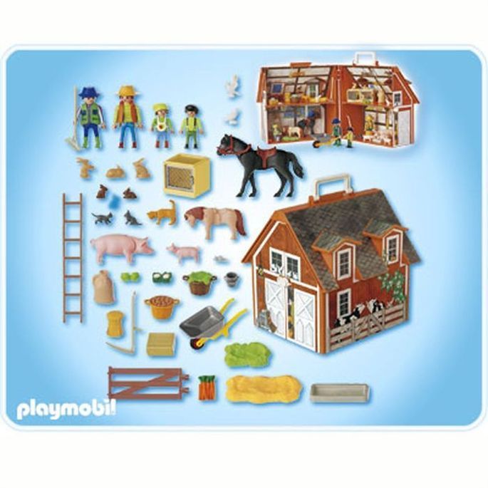 ferme playmobil transportable