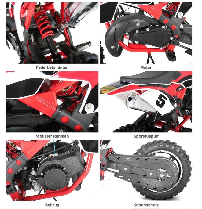 Pocket bike 49cc BullBike 10/10 bleu - Photo n°5