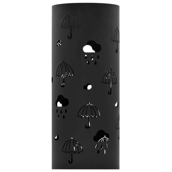 Porte-parapluie Design Parapluies Acier Noir - Photo n°2