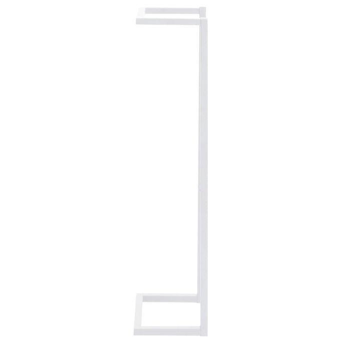 Porte-serviette Blanc 25x20x95 cm Acier - Photo n°3