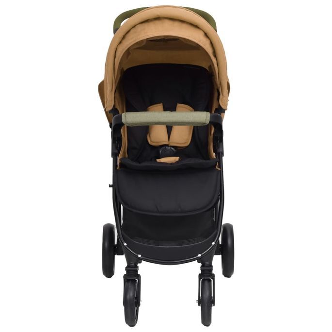 Poussette pour bébé 3-en-1 Taupe Acier - Photo n°6