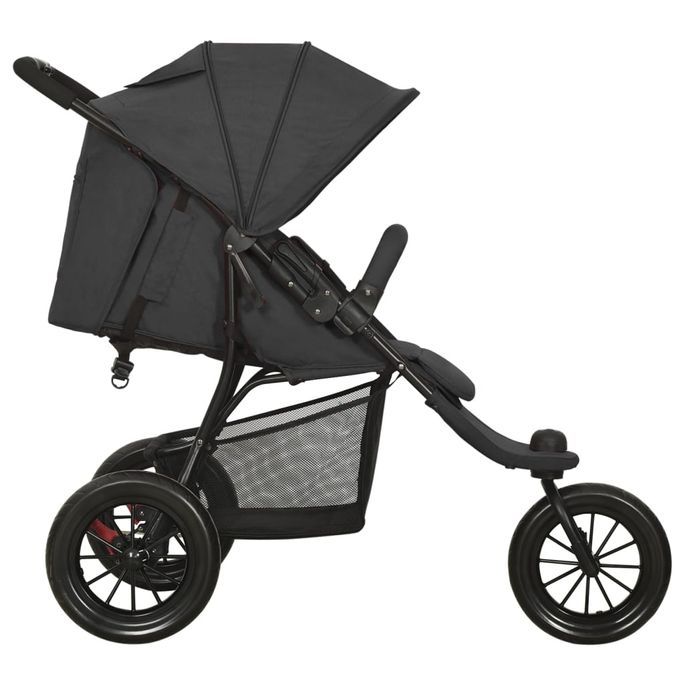 Poussette pour bébé Anthracite Acier - Photo n°5