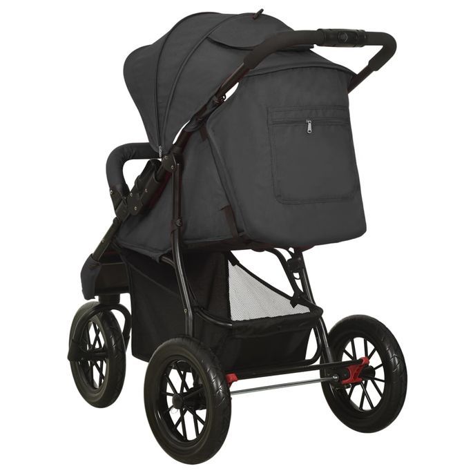 Poussette pour bébé Anthracite Acier - Photo n°8