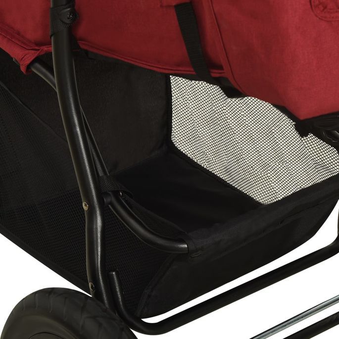 Poussette pour bébé Rouge Acier - Photo n°11