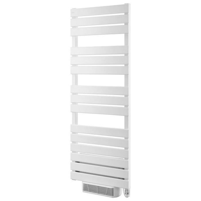 Radiateur Seche-serviettes avec soufflerie 1000W + 1000W OCEANIC Opal - Thermostat déporté - Blanc - NF - Photo n°2