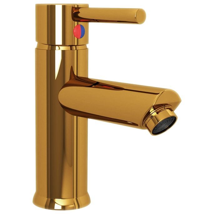 Robinet de lavabo de salle de bain Doré 130x176 mm - Photo n°2