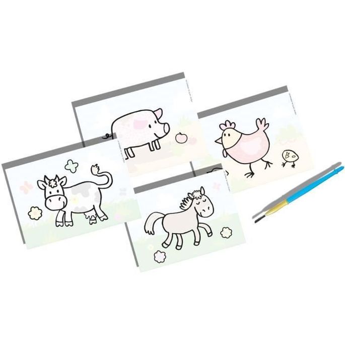 Ses Creative 14455 Coloriage A L Eau Animaux De La Ferme Lestendances Fr