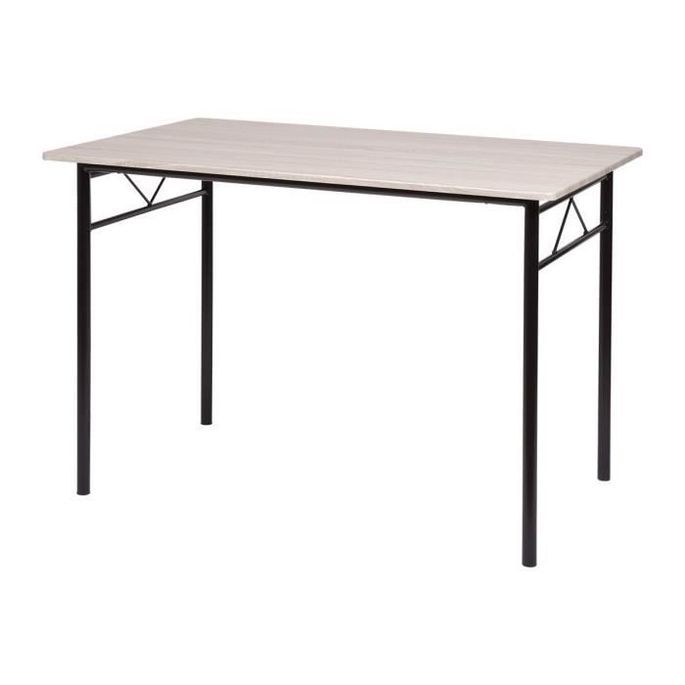 Set table a manger avec 4 chaises - Métal noir et chene - RIVIERA - Photo n°4