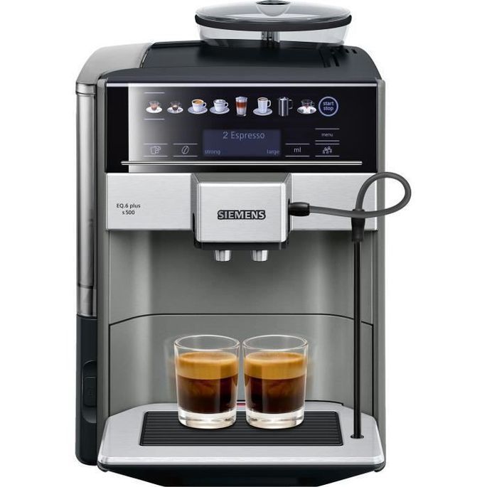 SIEMENS TE655203RW Machine a café expresso entierement automatique EQ6 plus S500 - Anthracite - Photo n°1