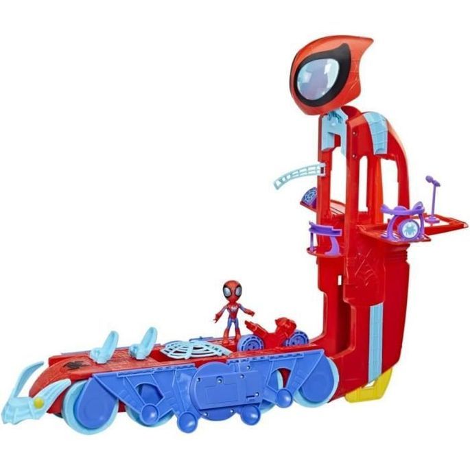 Spidey et ses Amis Extraordinaires, quartier général Arachno-mobile 2 en 1 deluxe, jouet préscolaire, des 3 ans - Photo n°3