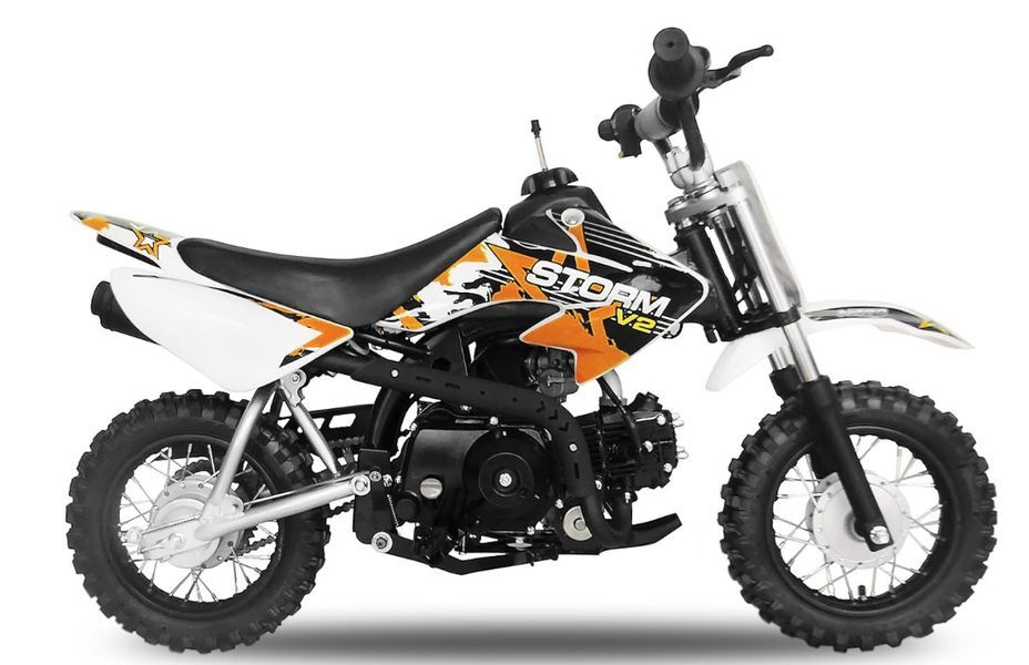 Storm V2 90cc automatique orange 10/10 pouces Dirt Bike - Photo n°2