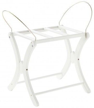 Support de couffin en croix bois massif blanc Doux nid - Photo n°1
