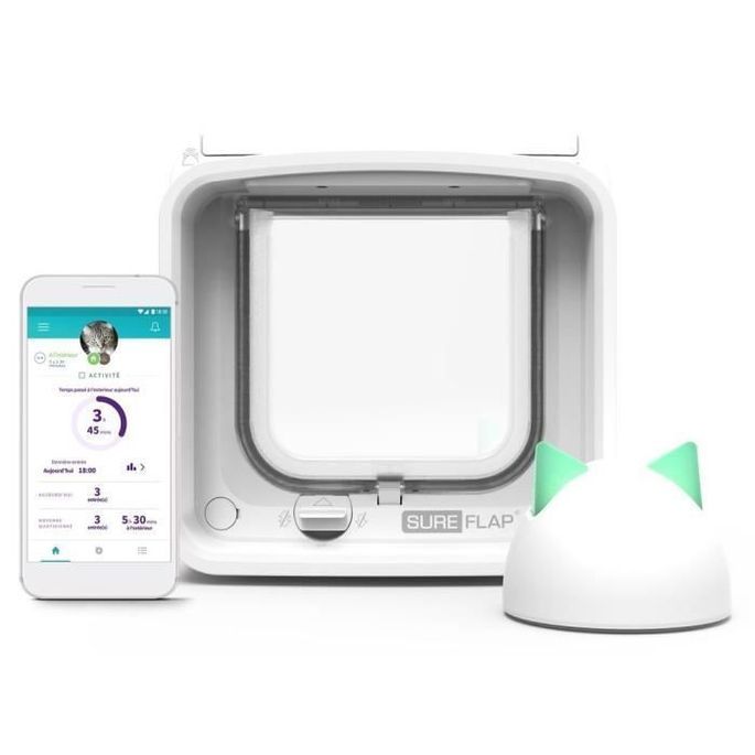 Sureflap Chatière Commandée Par Puce électronique Sureflap Blanc