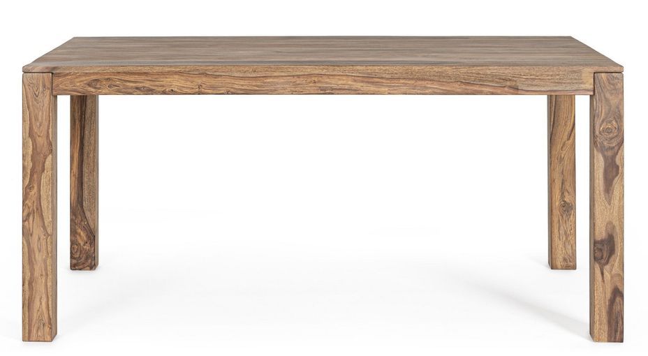 Table à manger bois clair de Sheesham Klazik 160 cm - Photo n°2