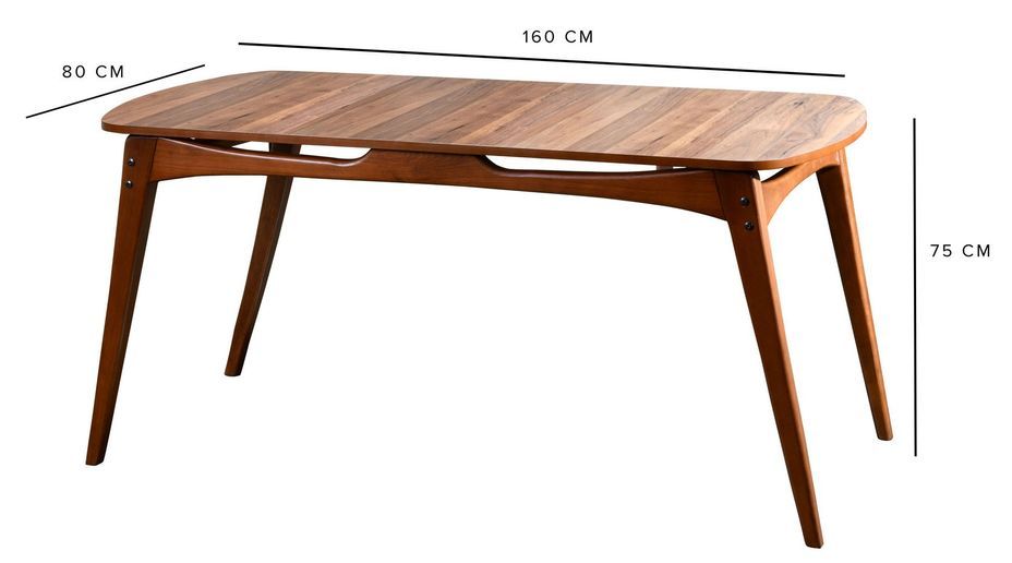 Table à manger bois de chêne Glory 160 cm - Photo n°6