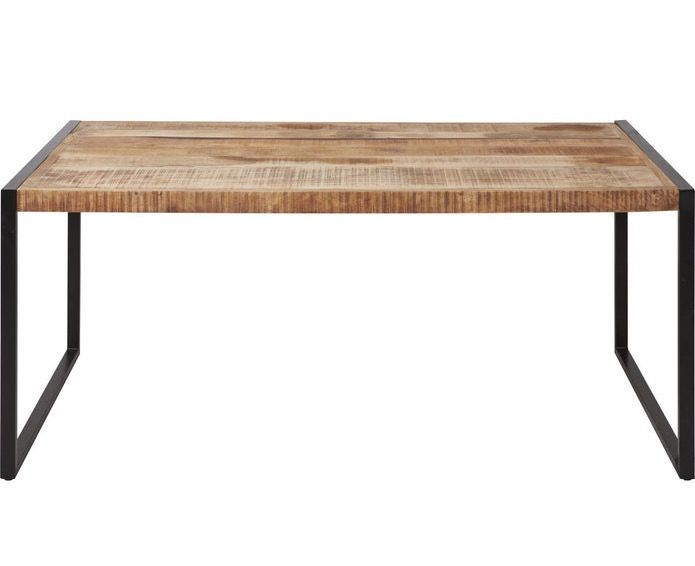 Table à manger bois de manguier et acier noir Bela 180 cm - Photo n°2
