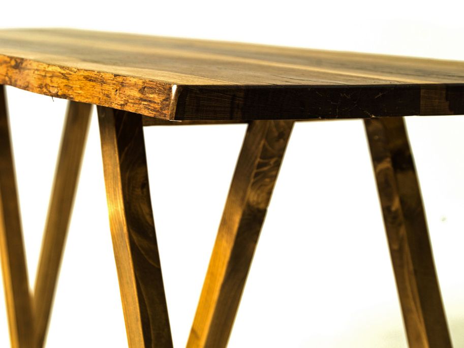 Table à manger bois massif naturel Klara 150 cm - Photo n°3