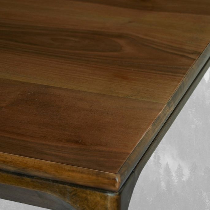 Table à manger bois massif Noyer Fejita 200 cm - Photo n°3
