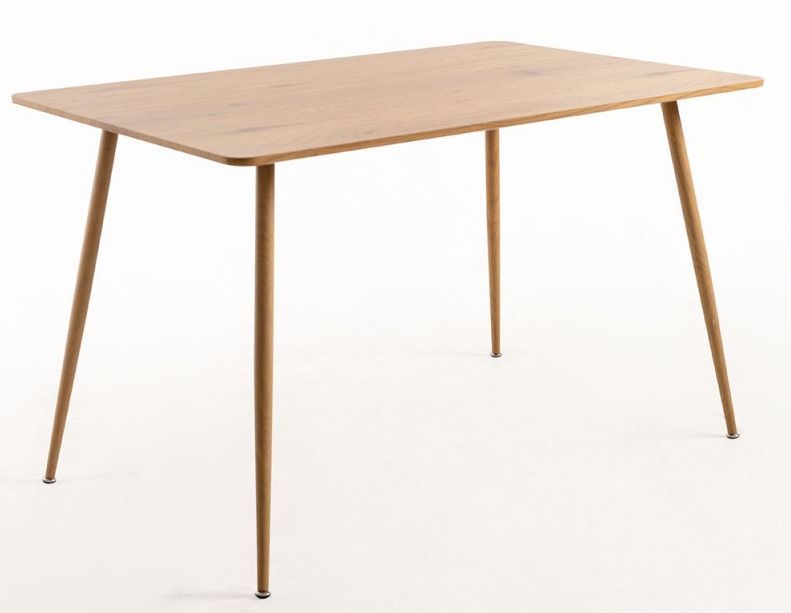 Table à manger bois naturel Luzia 120 cm - Photo n°1