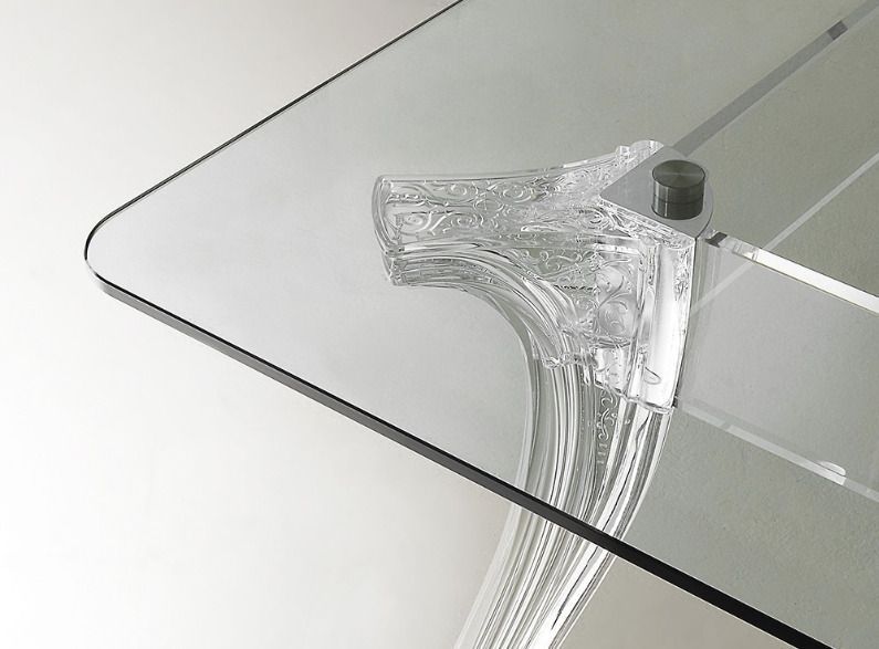 Table à manger design transparent Modina 180 cm - Photo n°2