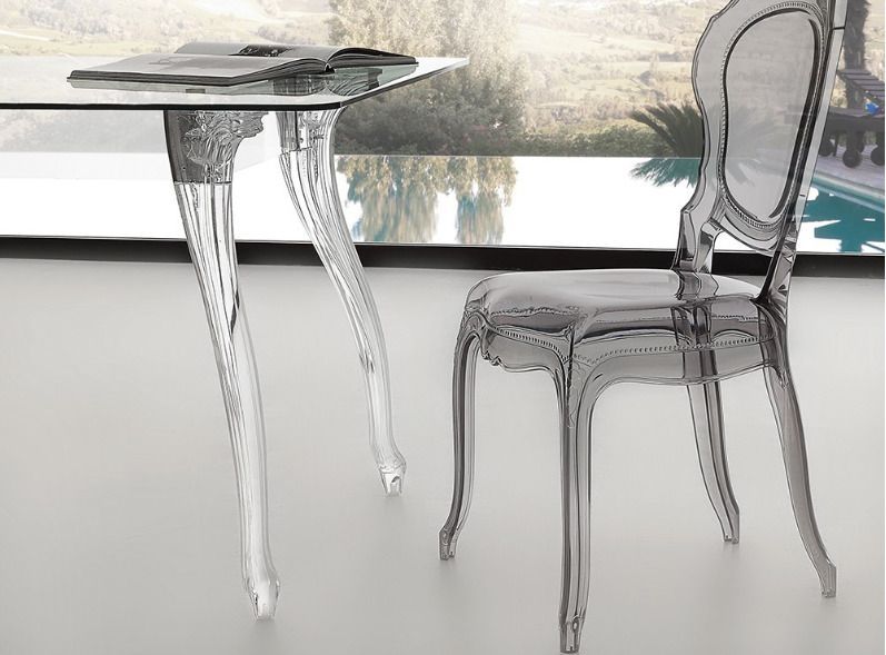 Table à manger design transparent Modina 180 cm - Photo n°3