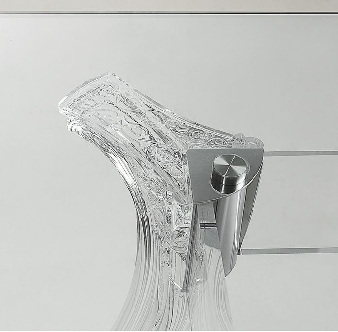Table à manger design transparent Modina 180 cm - Photo n°5
