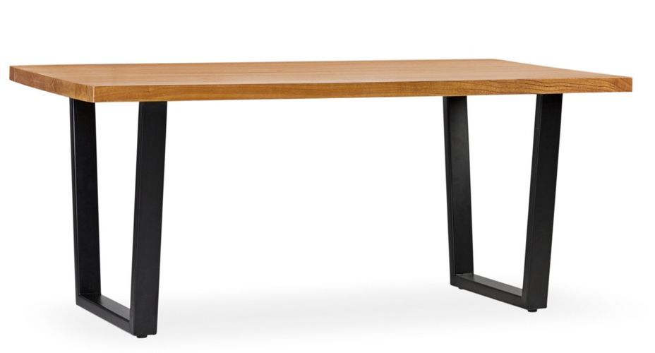 Table à manger en bois clair massif de Mindy Zandhu 180 cm - Photo n°1