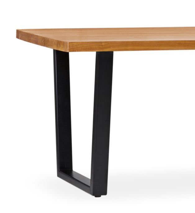 Table à manger en bois clair massif de Mindy Zandhu 180 cm - Photo n°2