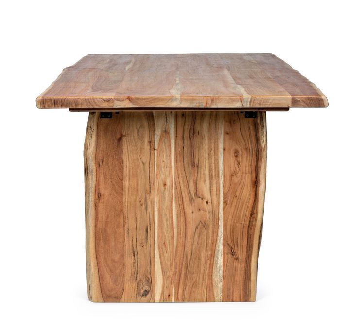 Table à manger en bois d'acacia bois clair Adria 200 cm - Photo n°3