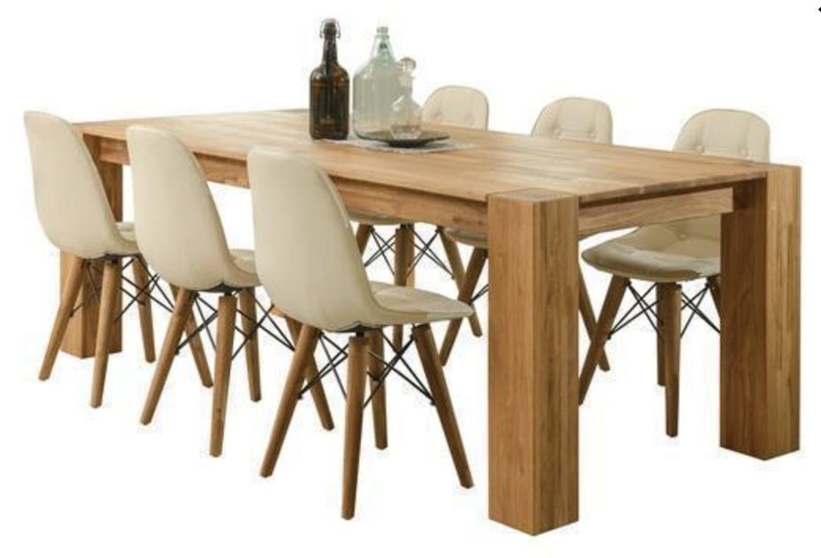 Table à manger en bois de chêne massif Proventa 180 cm - Photo n°5