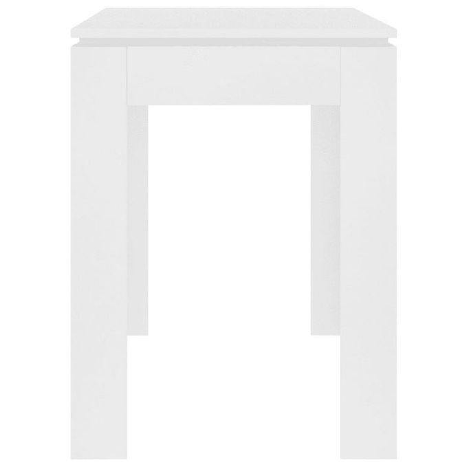 Table à manger rectangulaire bois blanc Jonan 120 cm - Photo n°3