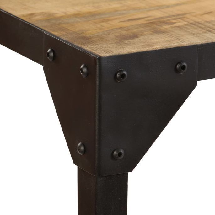 Table à manger rectangulaire bois de manguier Nora 140 cm - Photo n°5