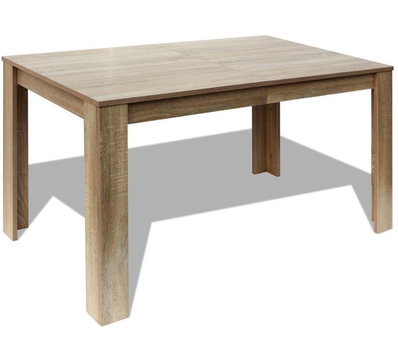 Table à manger rectangulaire bois naturel Dimer 140 cm - Photo n°2