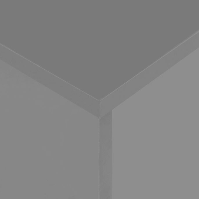 Table console extensible carrée gris brillant 90/133/175 cm Lamio - Photo n°4