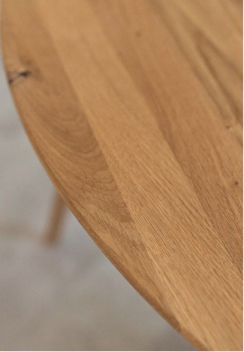 Table à manger ronde extensible 130 à 170 cm en bois de chêne massif Mobalpy - Photo n°4