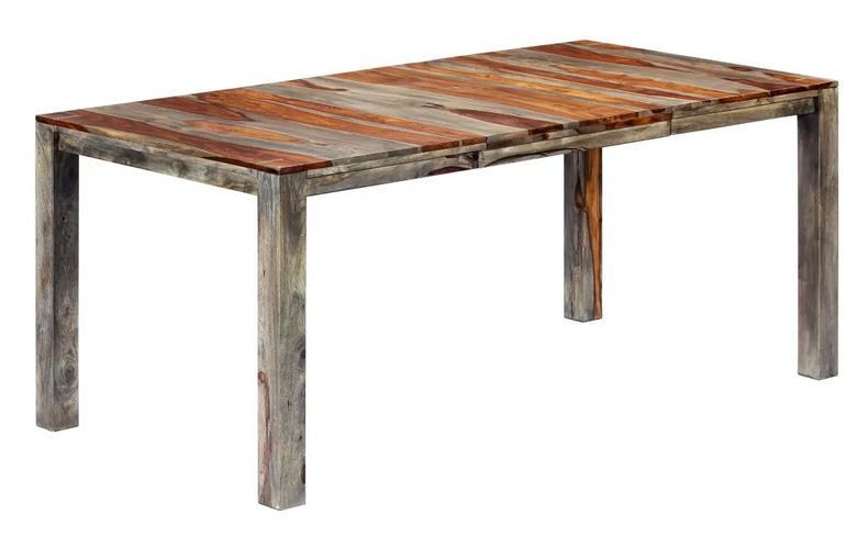 Table à manger sesham massif gris Ralub 180 cm - Photo n°1