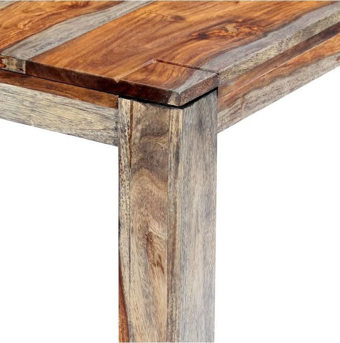 Table à manger sesham massif gris Ralub 180 cm - Photo n°7
