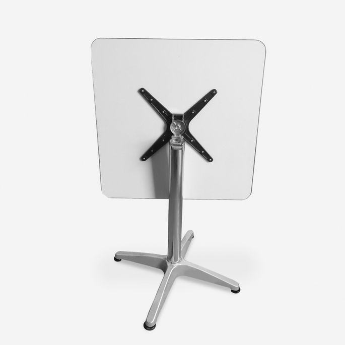 Table carrée pliante en aluminium pour bar et restaurant 70 cm - Photo n°3