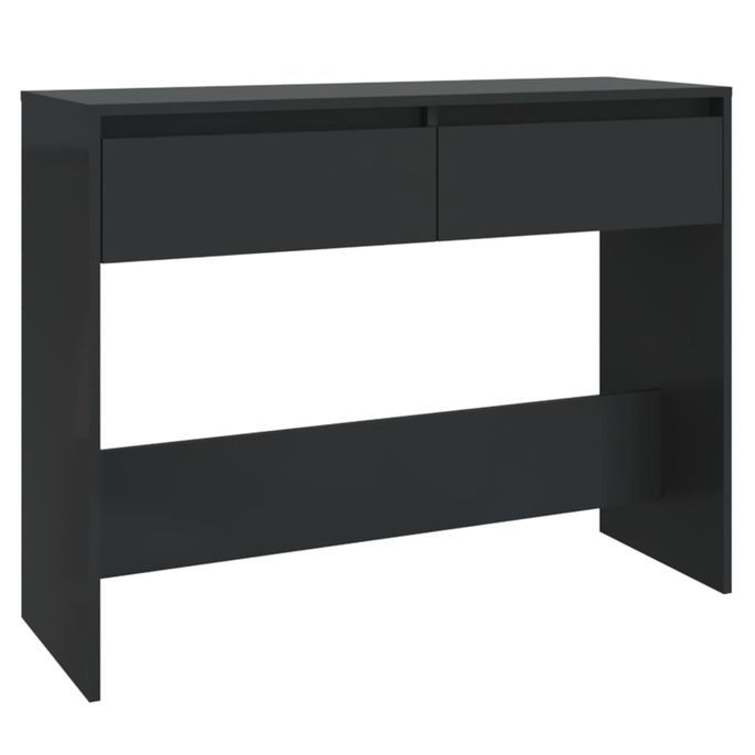 Table console Noir 100x35x76,5 cm - Photo n°1