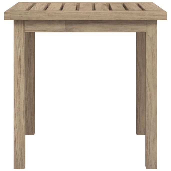 Table d'appoint 45x45x45 cm Bois massif de teck - Photo n°4