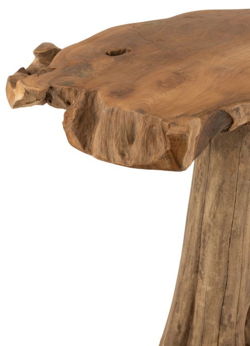 Table d'appoint teck forme racine naturel Arna L 107 cm - Photo n°2