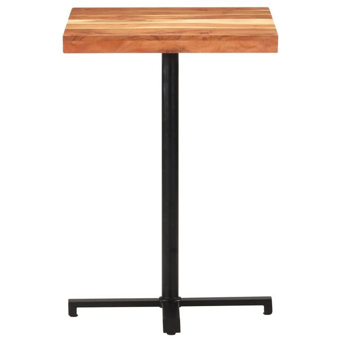 Table de bar Carrée 60x60x110 cm Bois d'acacia massif - Photo n°2